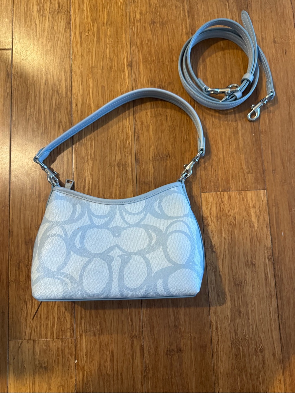 Coach Ice Blue Small Laurel Bag - Picture 3 of 6